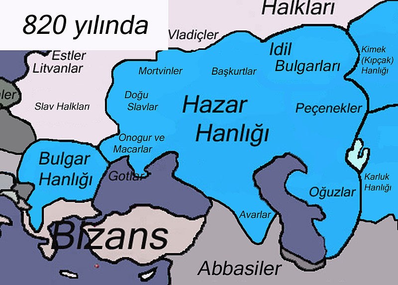 Hazar Hanlığı harita