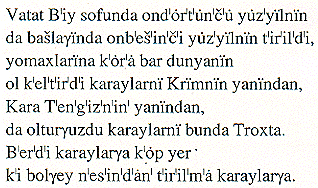 karaim turkce alfabe harf